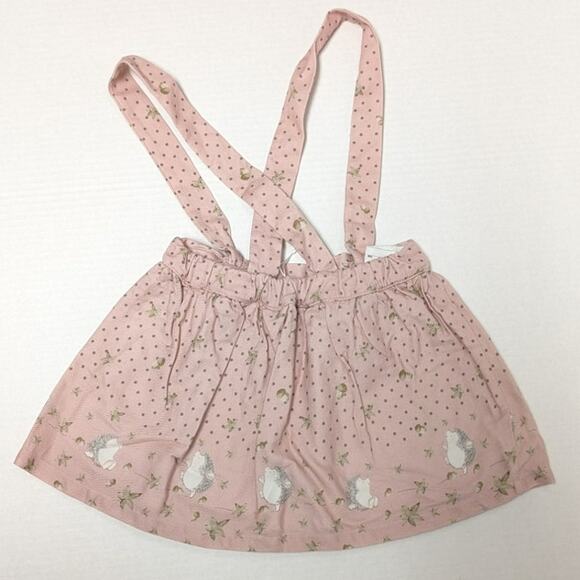 Dr Kid Pink Hedgehog Suspenders Skirt 3T 36m - Picture 4 of 5